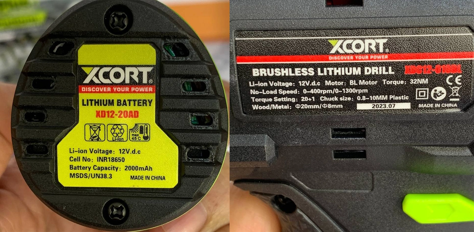 دریل شارژی 12 ولت ایکس کورت مدل XDC12-010-BL