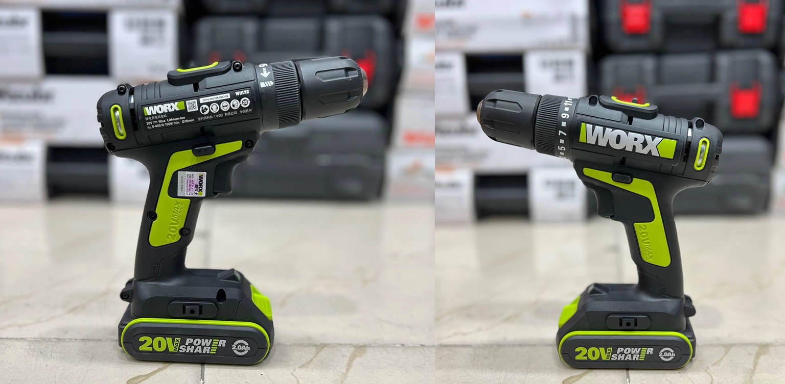 دریل شارژی ورکس 20 ولت مدل WU172