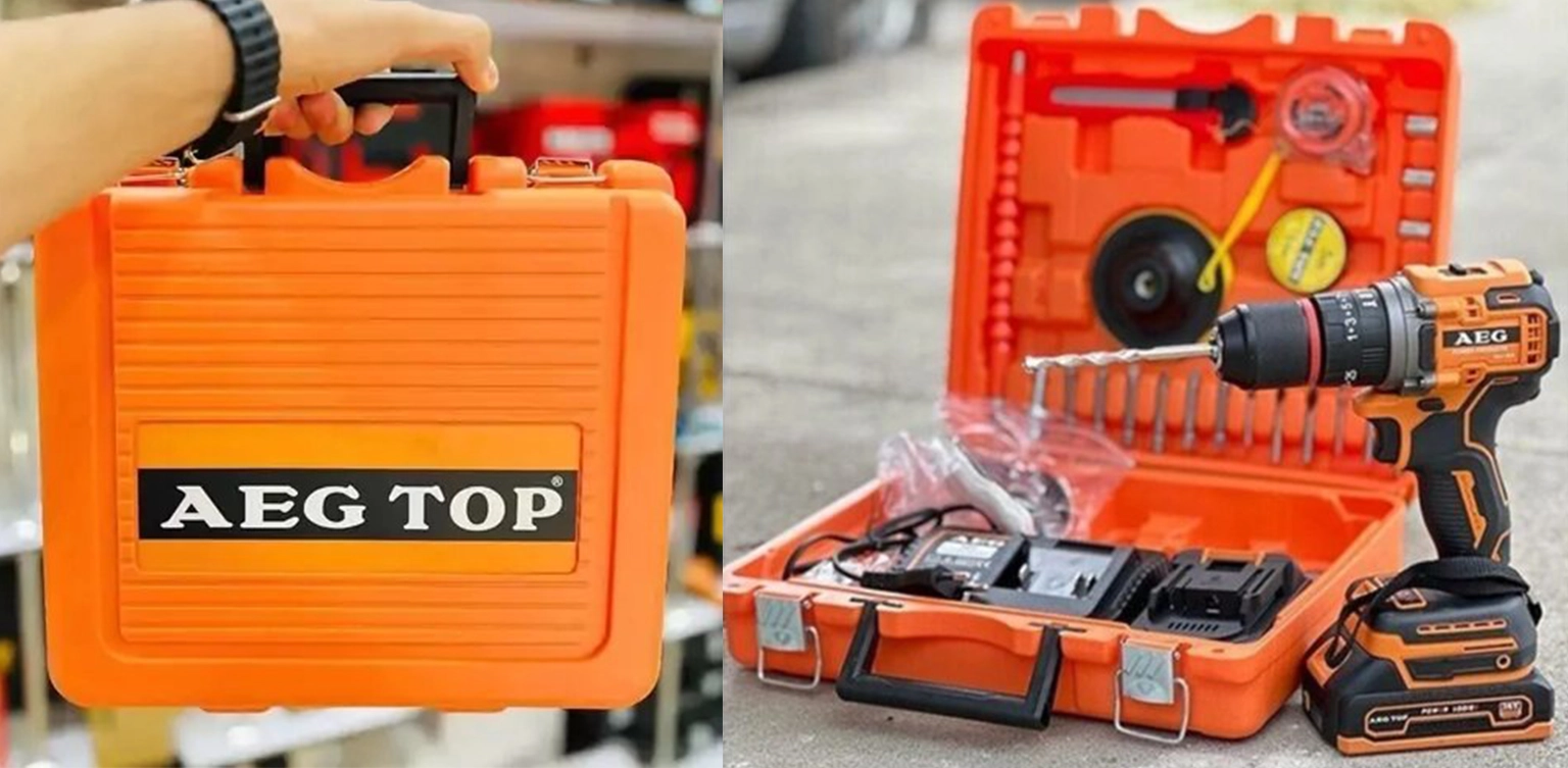 دریل شارژی آ ا گ مدل 36 ولت نیم پک