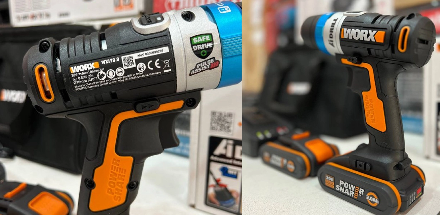 دریل شارژی ورکس 20 ولت تمام اتوماتیک مدل WX178.9