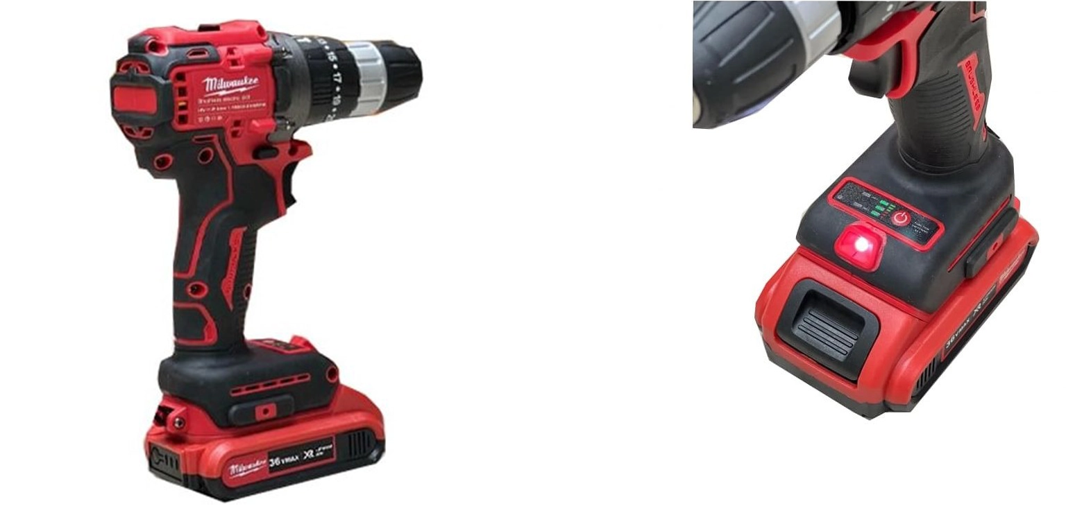 دریل شارژی میلواکی 36 ولت مدل نیم پک