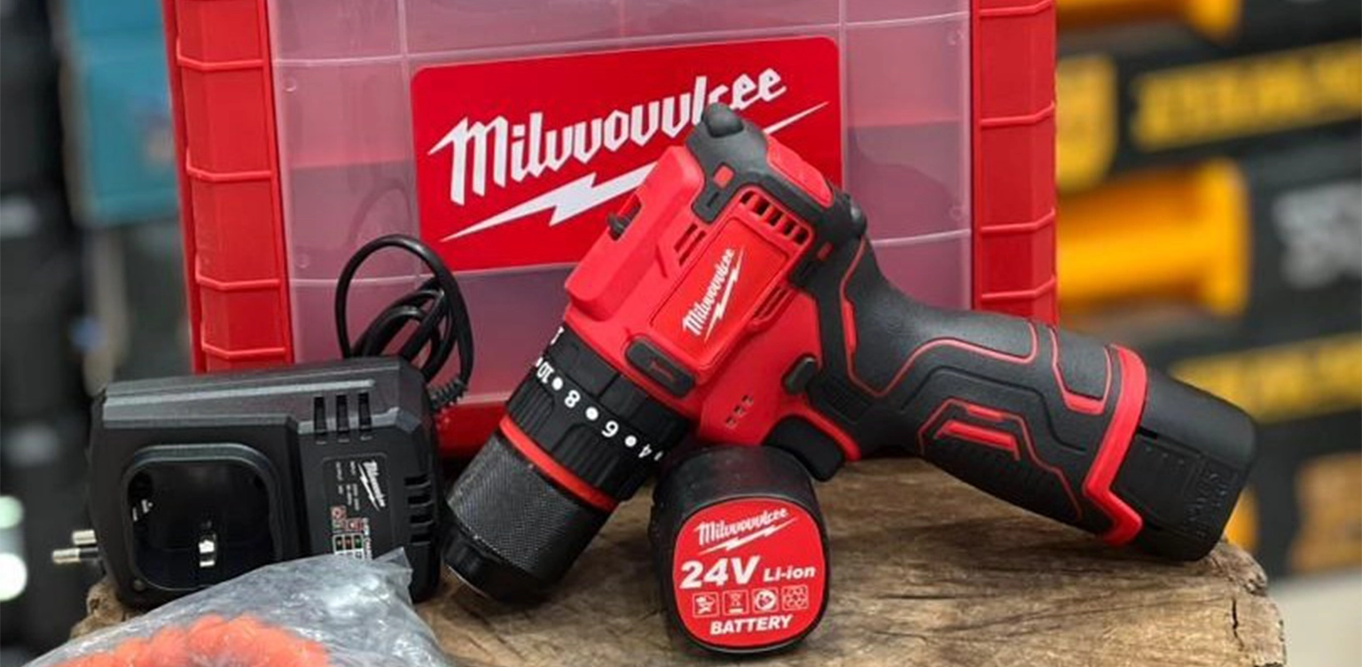 دریل شارژی میلواکی 24 ولت مدل Milwaukee 24V