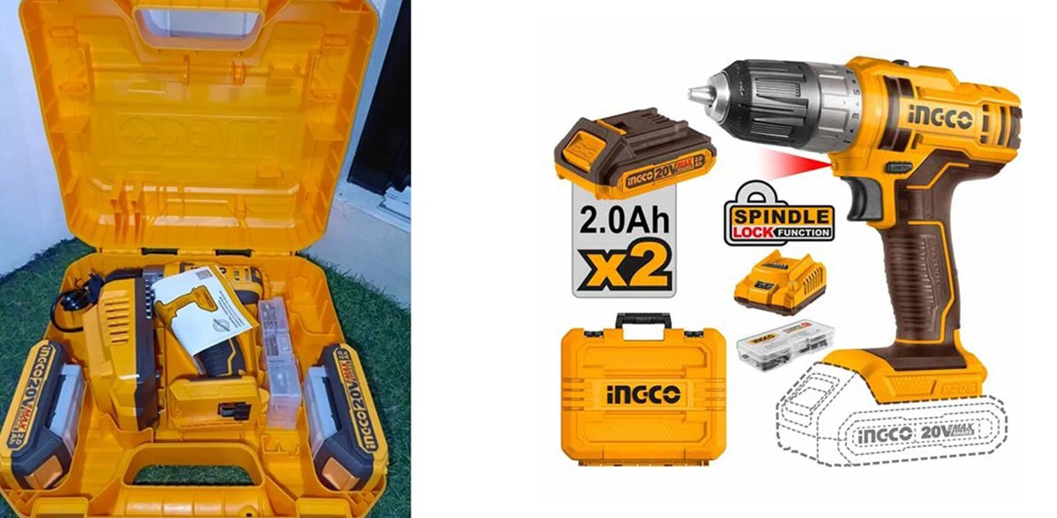 دریل شارژی 20 ولت اینکو مدل CDLI200528