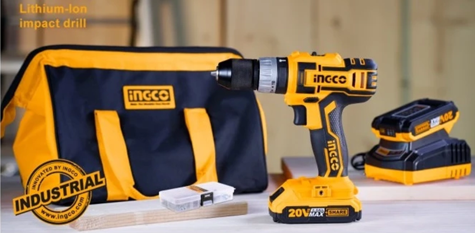 دریل شارژی 20 ولت چکشی اینکو مدل CIDLI2002